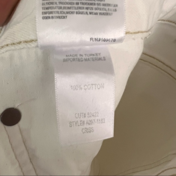 NEW Agolde Criss Cross Wide Leg Jeans in Paste - Picture 10 of 11